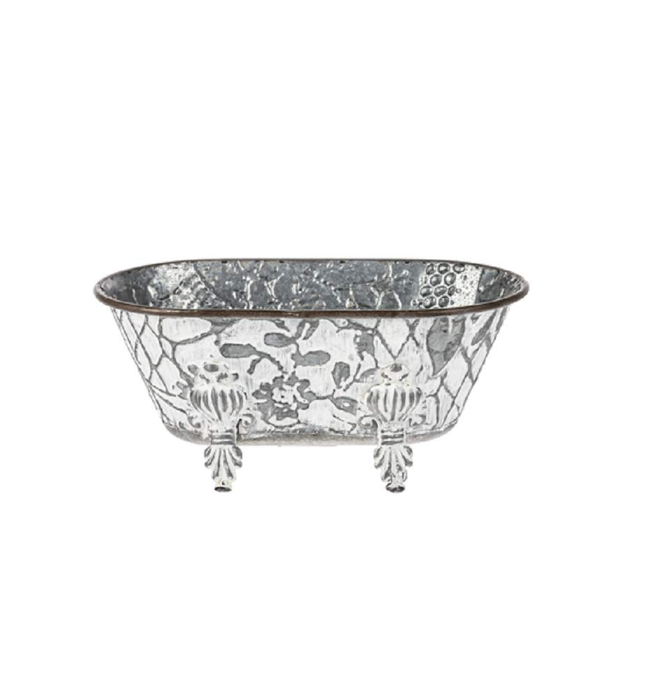 Whitewash Floral Bathtub