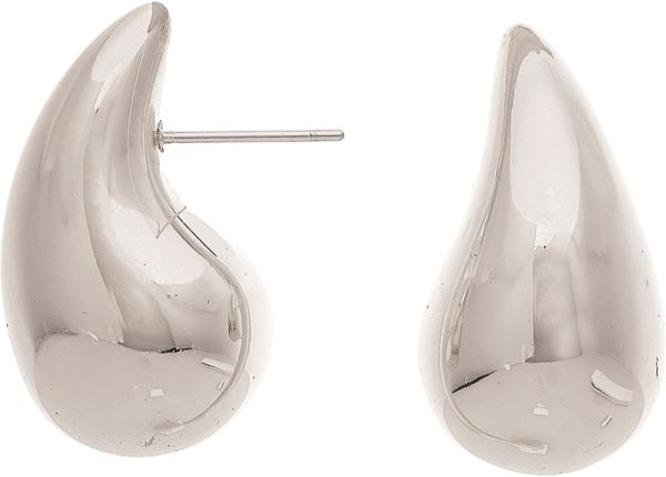 Large Teardrop Post Earring
