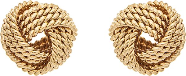 Rope Wire Love Knot Post Earring