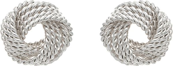 Rope Wire Love Knot Post Earring