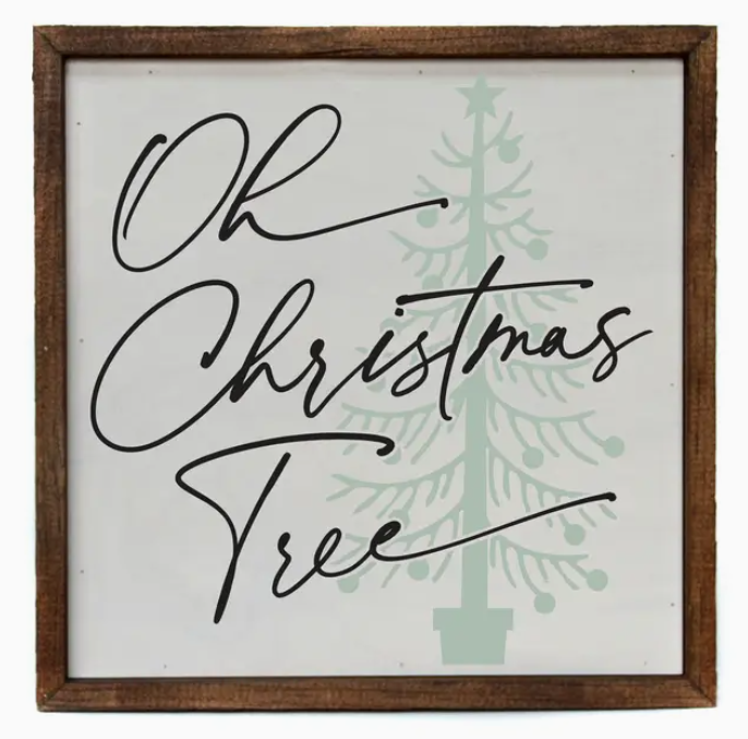 Oh Christmas Tree Holiday Sign