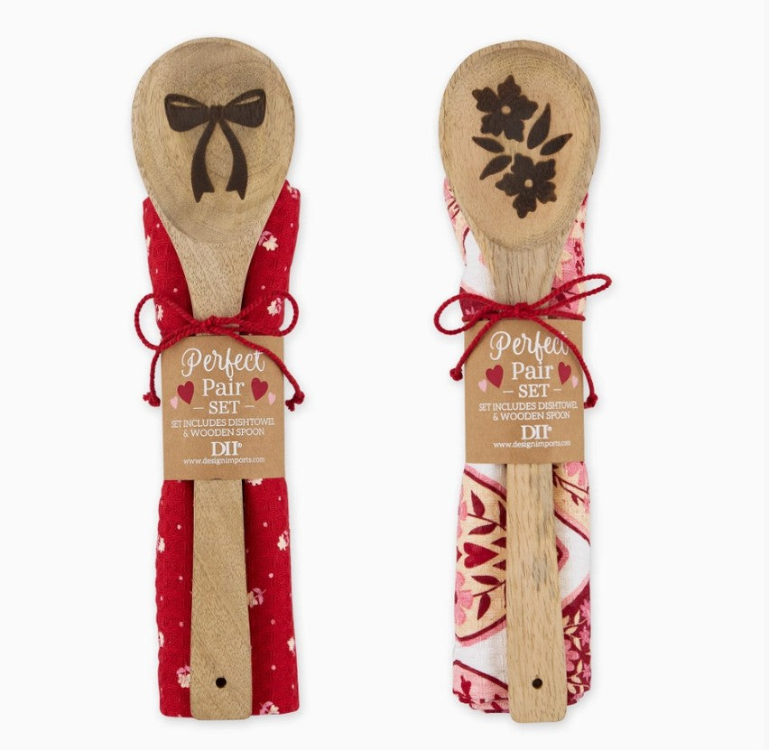 Sweethearts Baking Dishtowel + Spoon Gift Set Mixed Pack