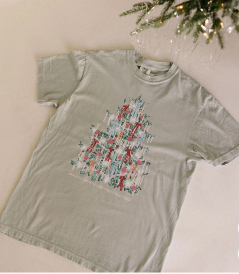 Christmas Tinsel Tree Tee