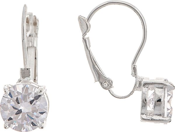 Crystal Leverback Earring