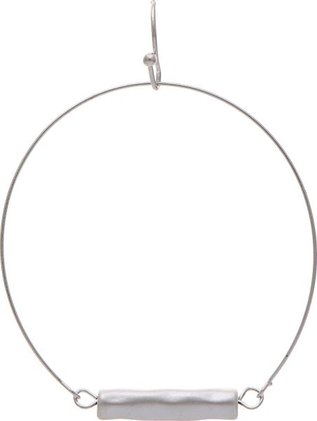 Bar Center Circle Earring