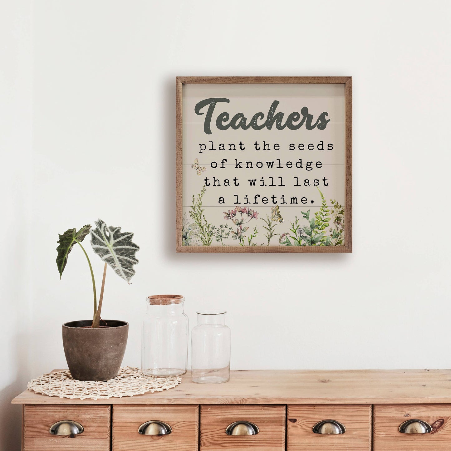 Teachers Plant The Seeds Floral White