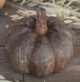 Wood Carved Fall Pumpkin