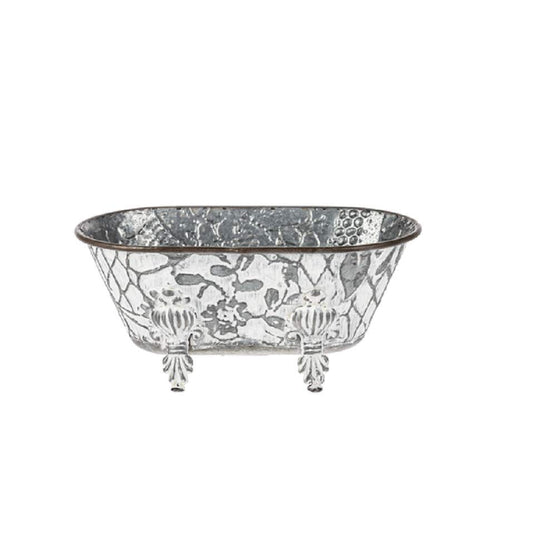 Whitewash Floral Bathtub