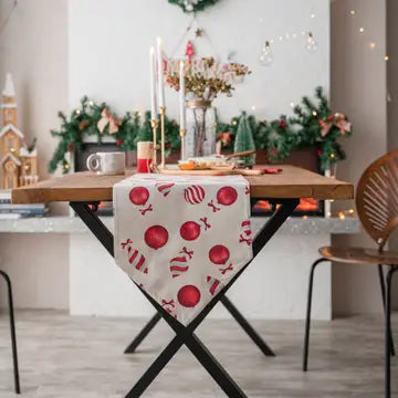 Christmas Printed Tablecloth Runner