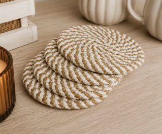Holiday Fabric Coasters