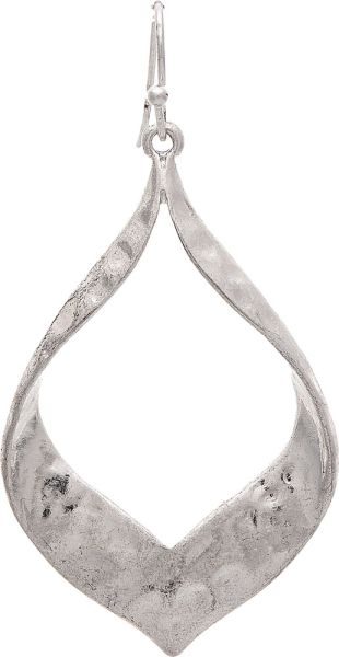 Twist Edge Ellipse Earring