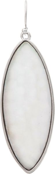 Mother of Pearl Ellipse Earring