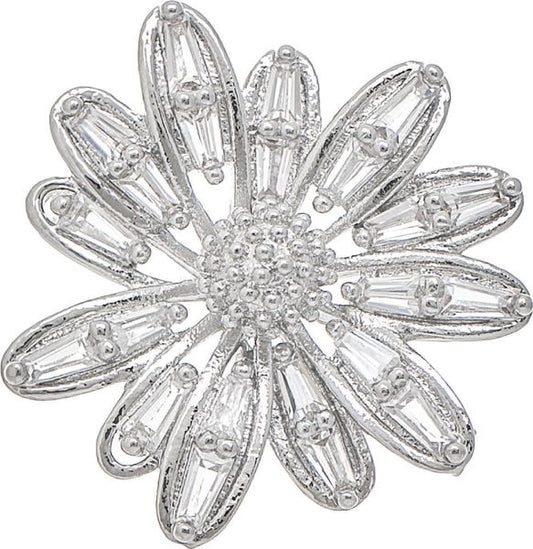 Crystal Flower Post Earring