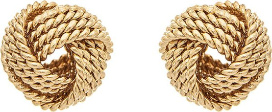 Rope Wire Love Knot Post Earring