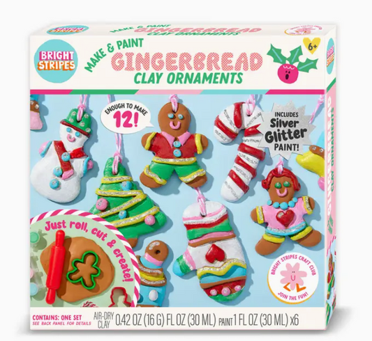 Make & Paint Gingerbread Clay Ornaments