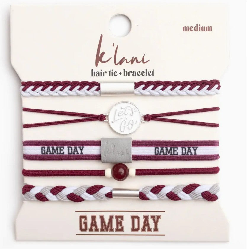 "Game Day" Hair Tie Bracelets