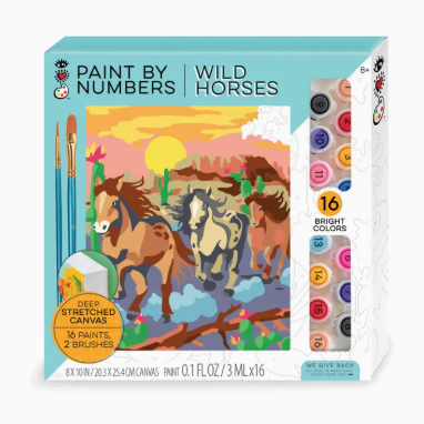 Ihearart Paint by Number Wild Horses