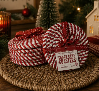 Holiday Fabric Coasters