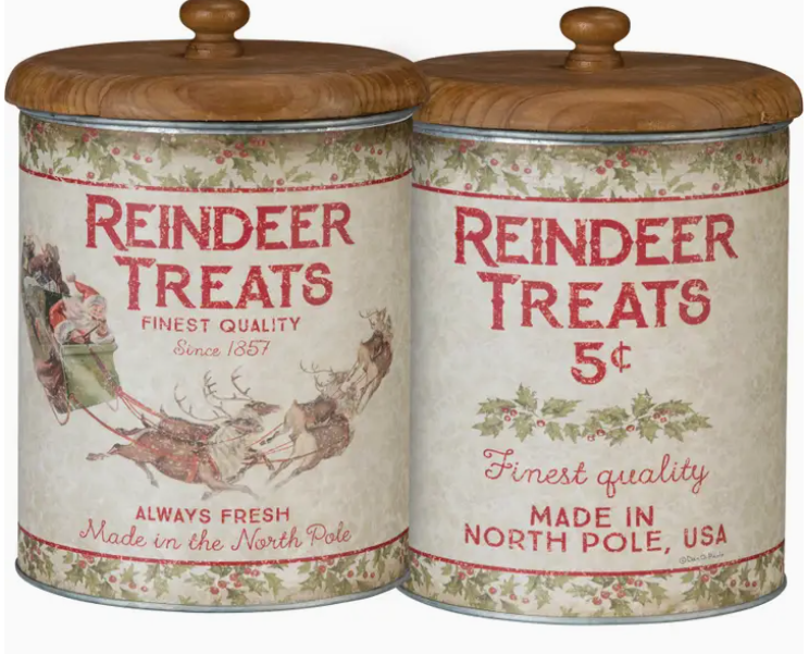 Reindeer Treats Canister