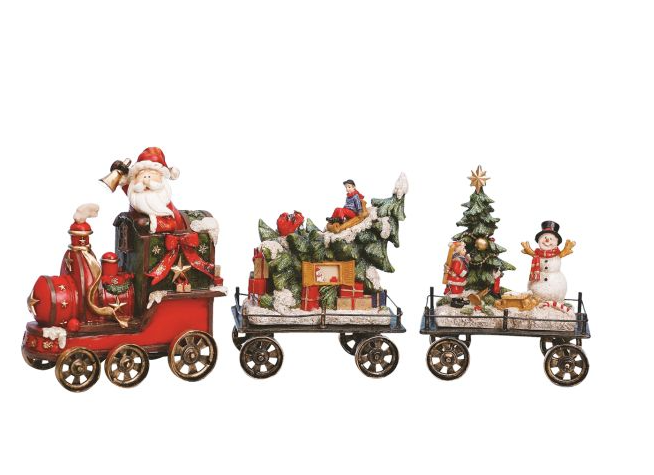 3-Piece Decorative Holiday Train Set