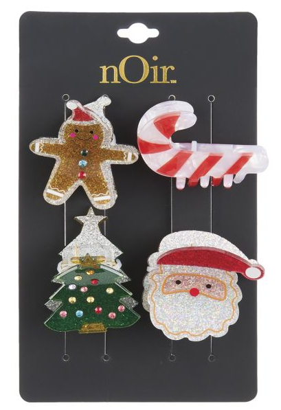 Sparkly Christmas Hair Clips