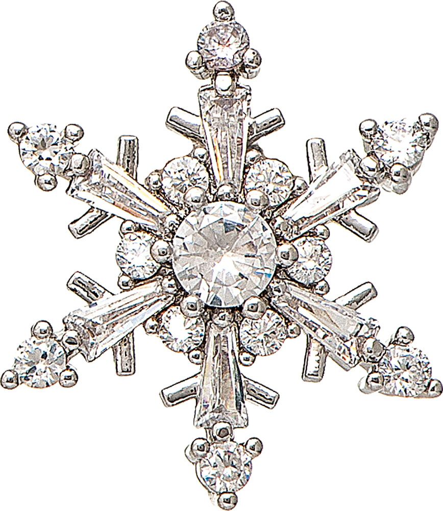 Crystal Snowflake Post Earring