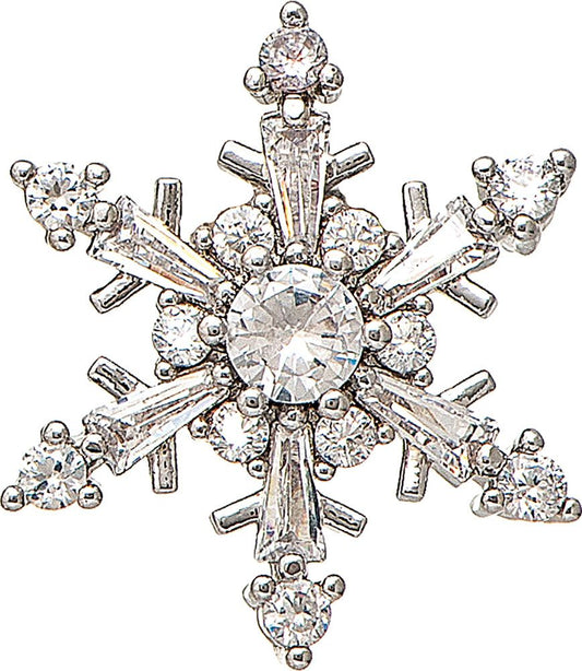 Crystal Snowflake Post Earring