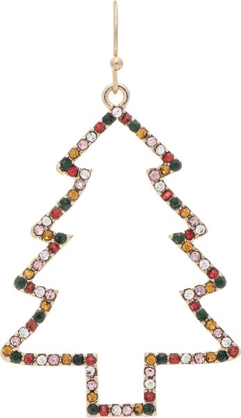 Crystal Tree Earring