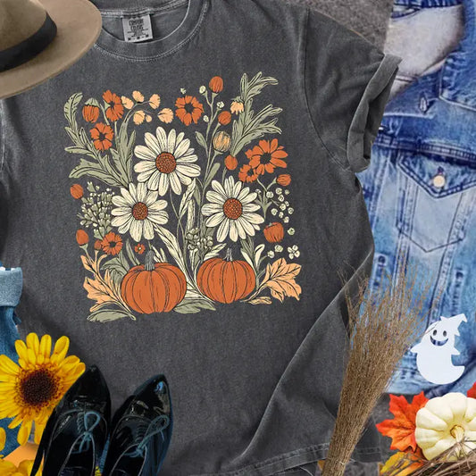 Pumpkin Flower Tee