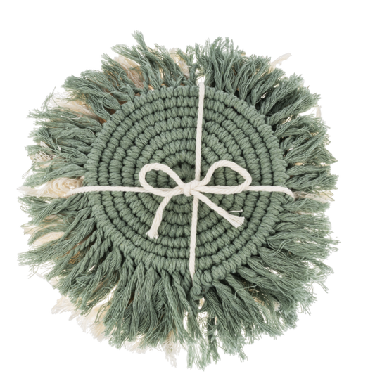 Macrame Coaster Set