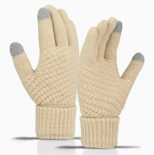 Women's Winter Knit Touchscreen Gloves