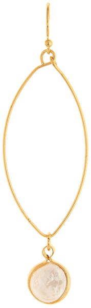 Pearl Ellipse Earring