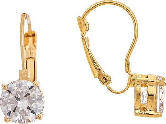 Crystal Leverback Earring