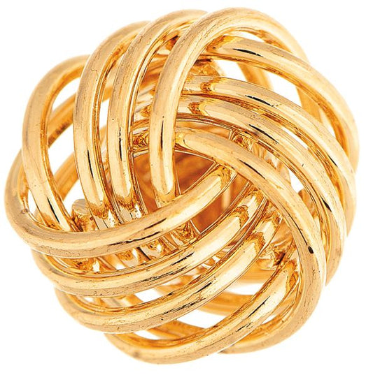 Wire Love Knot Post Earring