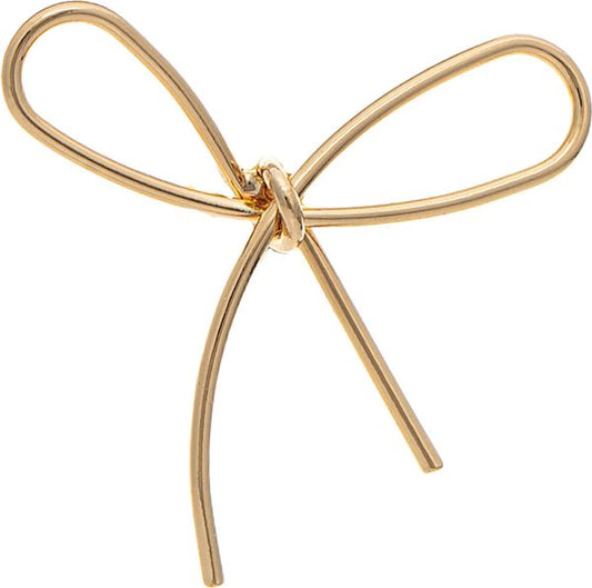 Wire Bow Tie Post Earring