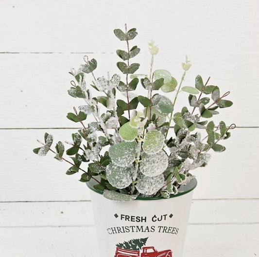 Flocked Eucalyptus