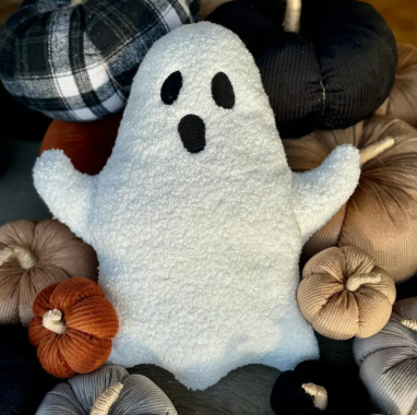 Sherpa Halloween Ghost Pillow