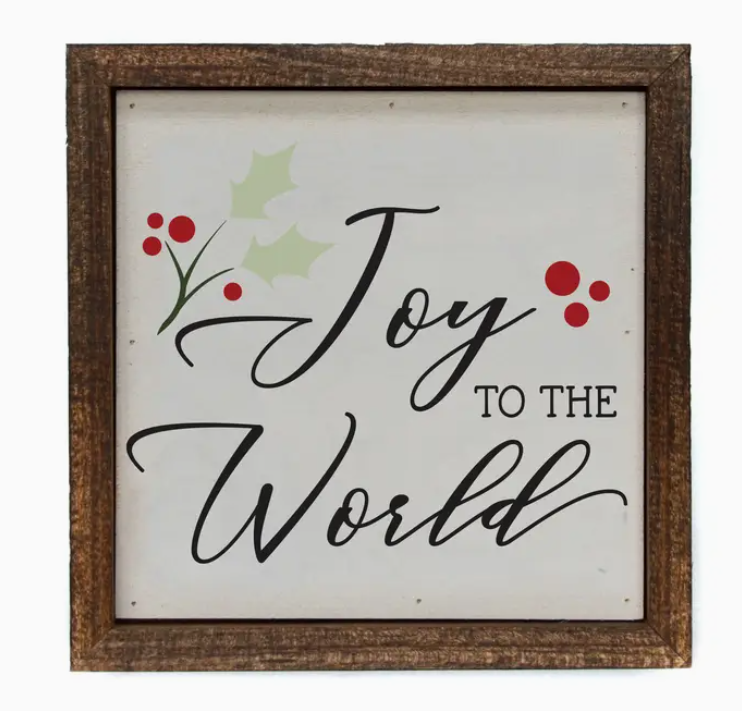 Joy to the World Holiday Sign