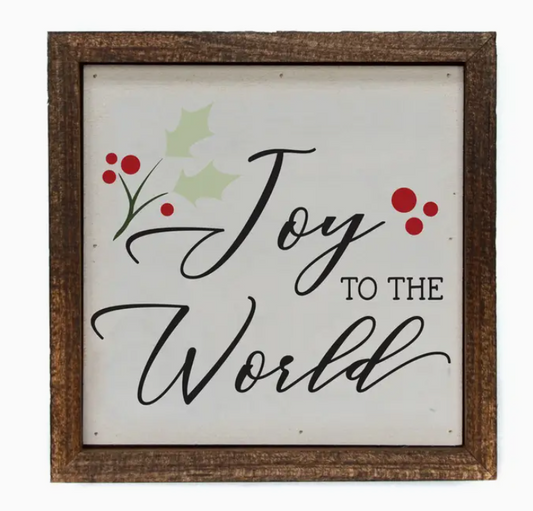 Joy to the World Holiday Sign